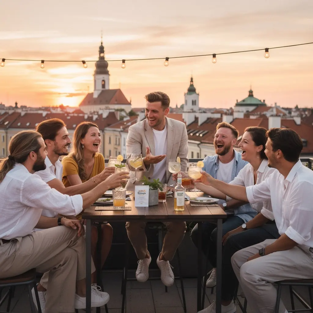 Raugo citrinos arbata, skirta kraujospūdžio palaikymui, su citrusinių augalų motyvais.