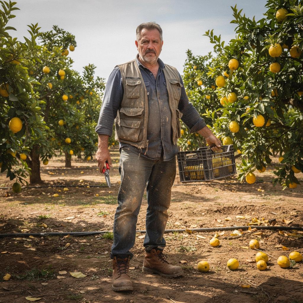 Arbatos lapai, išdėstyti ant medinės lentelės, su citrinų vaisiais šalia.